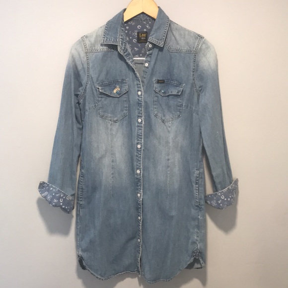 Rare Vintage Lee Denim Dress - Picture 6 of 12